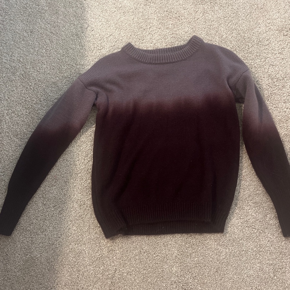 Purple ombré sweater